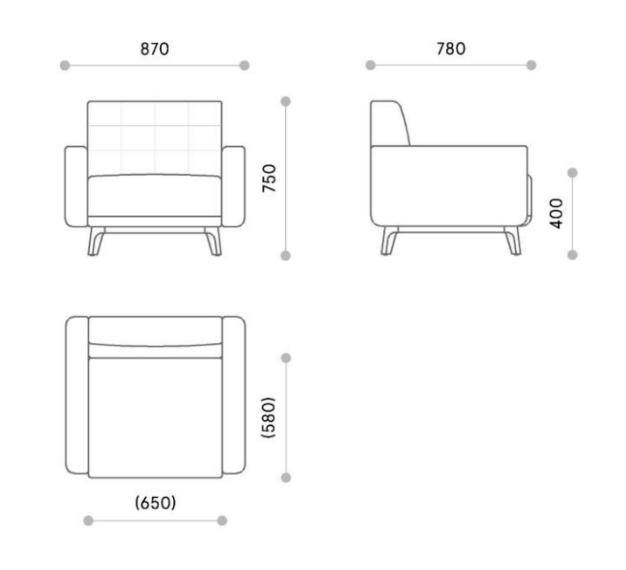 Kasha Single Seater sofa